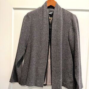 Black Herringbone Swing Jacket by Staples, M